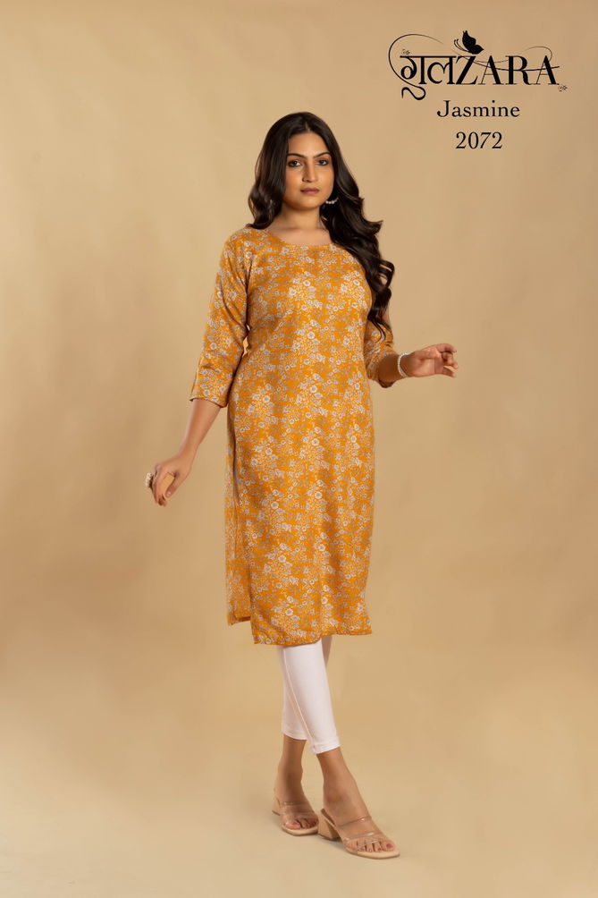 Gulzara Jasmine Cotton Printed Kurtis Catalog